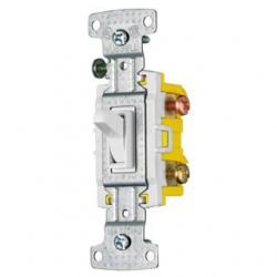 RESI TOG SWITCH, 3 WAY, 15A 120V, WH
